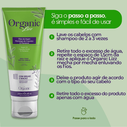 Organic Lizz - Progressiva Vegetal Sem Formol -🔥 VALORES COM TODAS AS PROMOÇÕES ESTÃO NAS IMAGENS ACIMA! 👆🔜