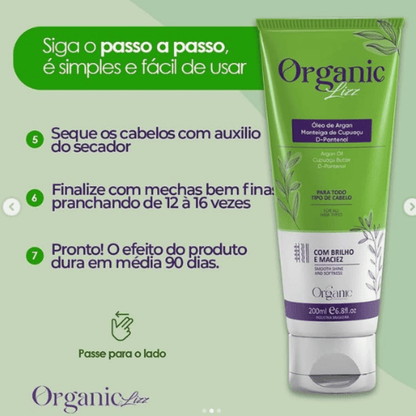 Organic Lizz - Progressiva Vegetal Sem Formol -🔥 VALORES COM TODAS AS PROMOÇÕES ESTÃO NAS IMAGENS ACIMA! 👆🔜